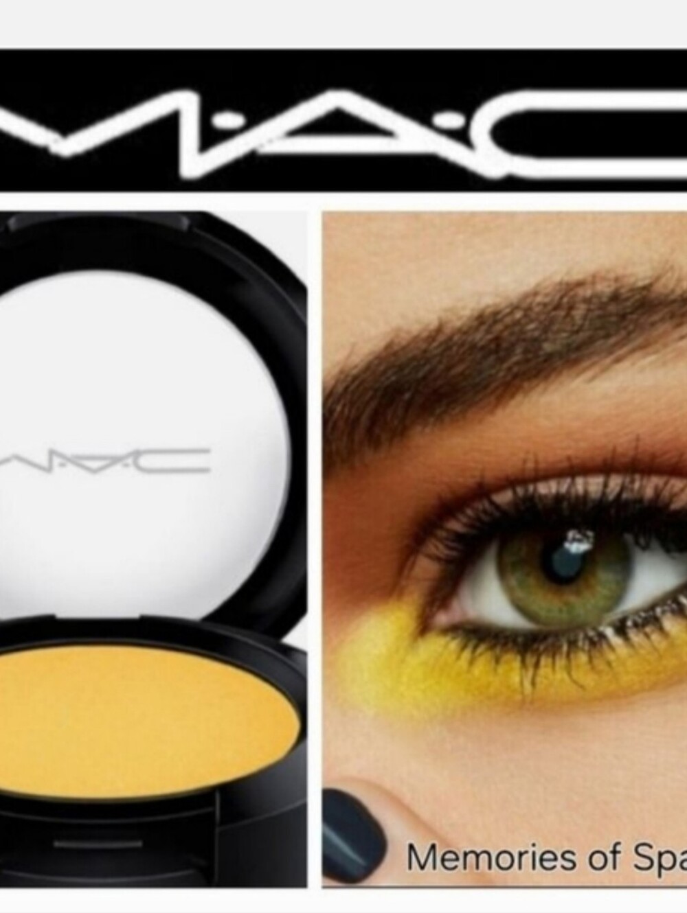 MAC Cosmetics Matte Yellow Eyeshadow In Memories Of Space NWOB